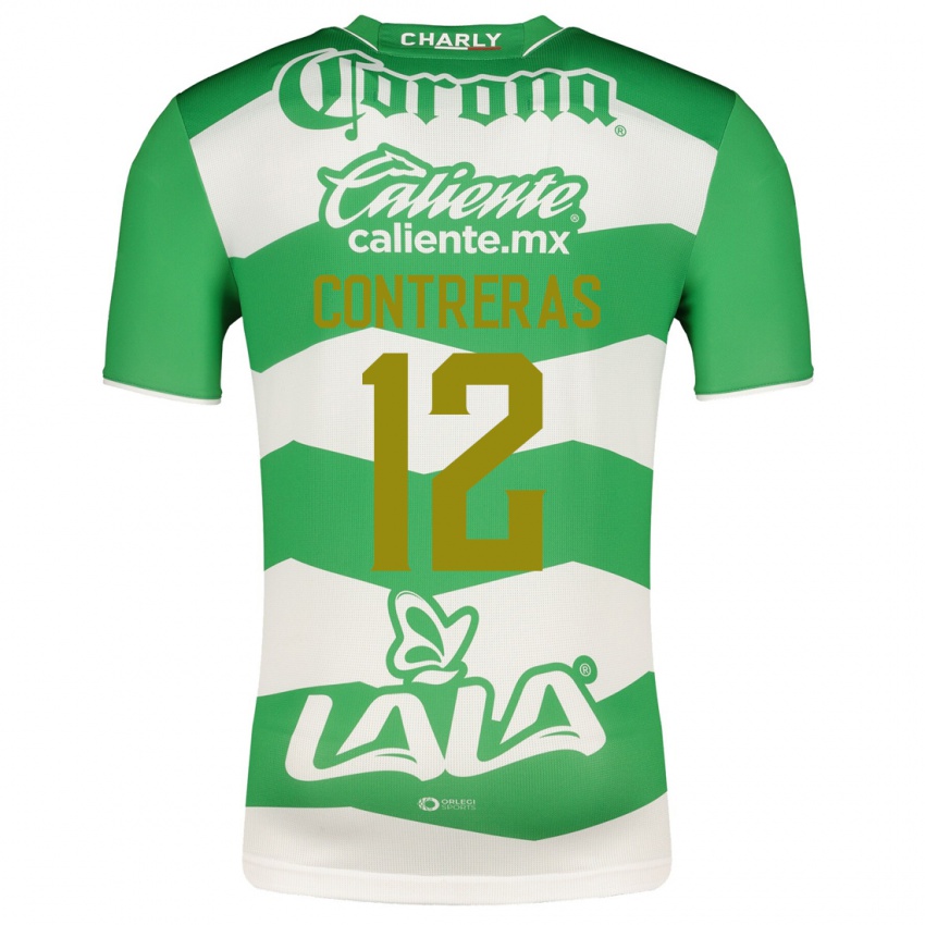 Homem Camisola Karol Contreras #12 Verde Principal 2023/24 Camisa