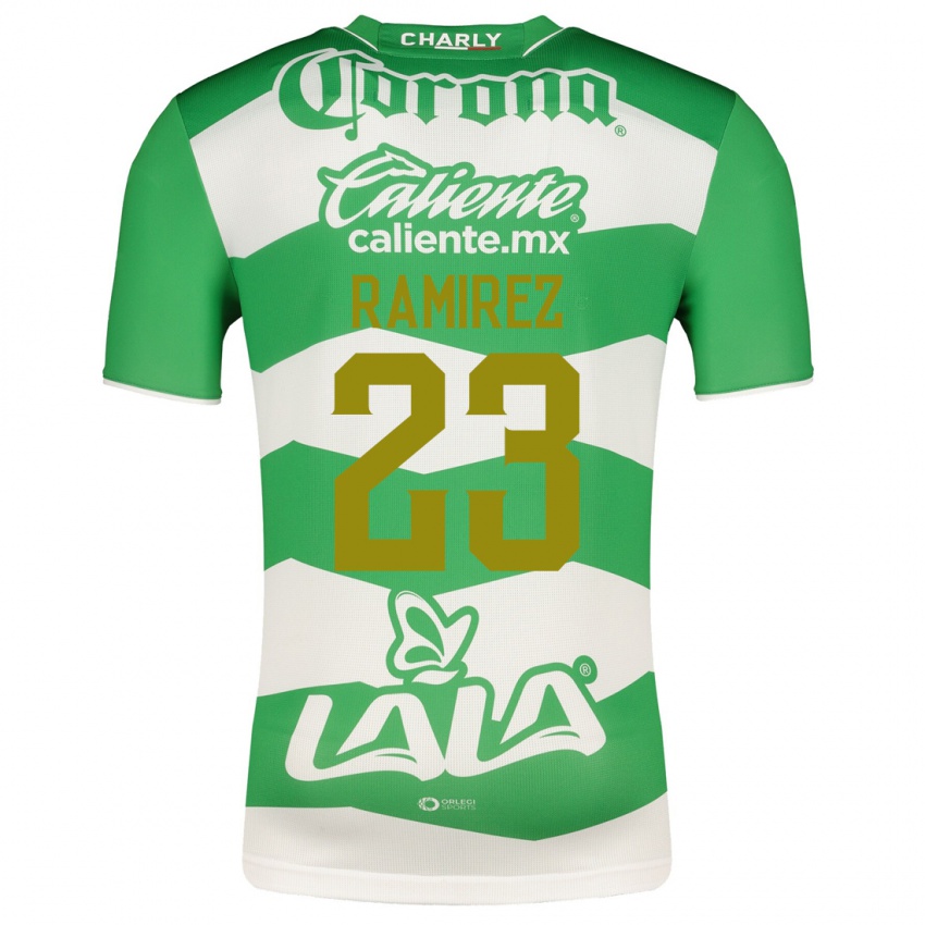 Homem Camisola Alexxandra Ramirez #23 Verde Principal 2023/24 Camisa