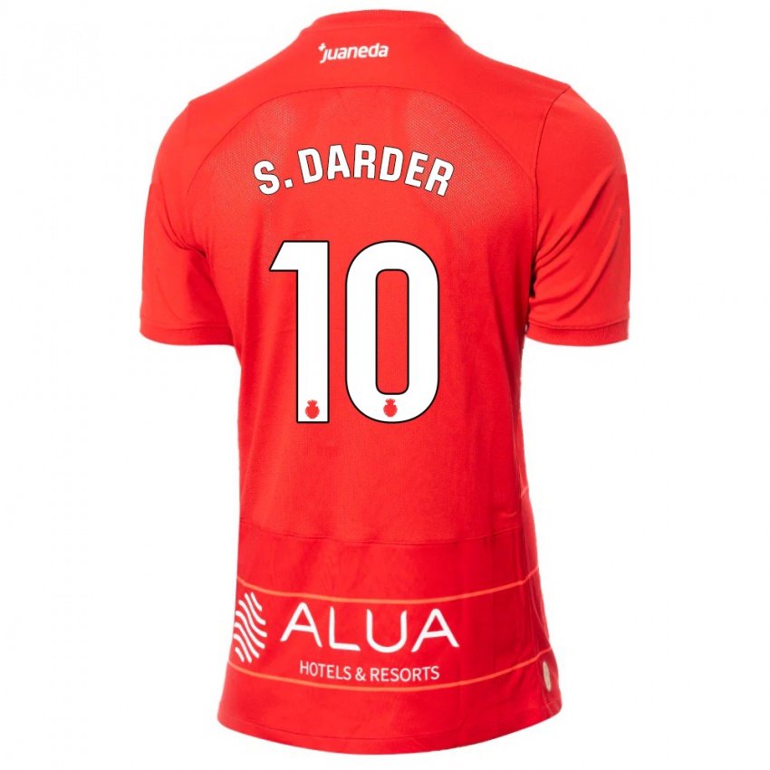 Homem Camisola Sergi Darder #10 Vermelho Principal 2023/24 Camisa