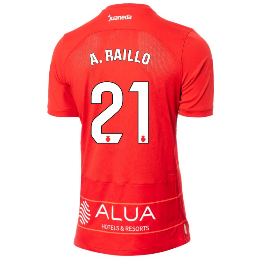 Homem Camisola Antonio Raíllo #21 Vermelho Principal 2023/24 Camisa