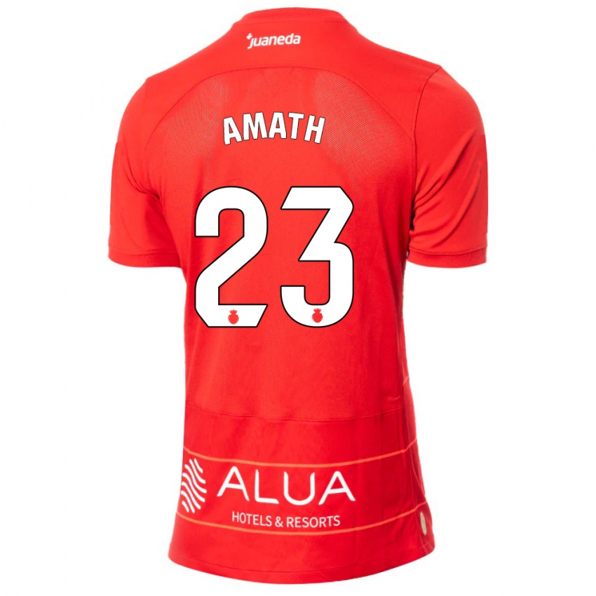Homem Camisola Amath Ndiaye #23 Vermelho Principal 2023/24 Camisa