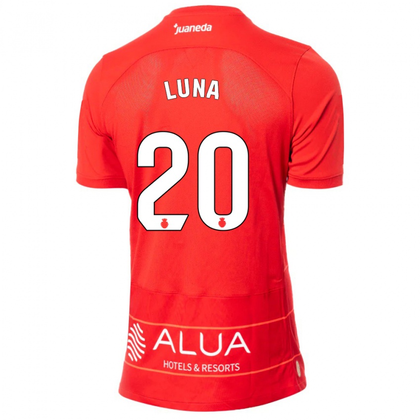 Homem Camisola Daniel Luna #20 Vermelho Principal 2023/24 Camisa