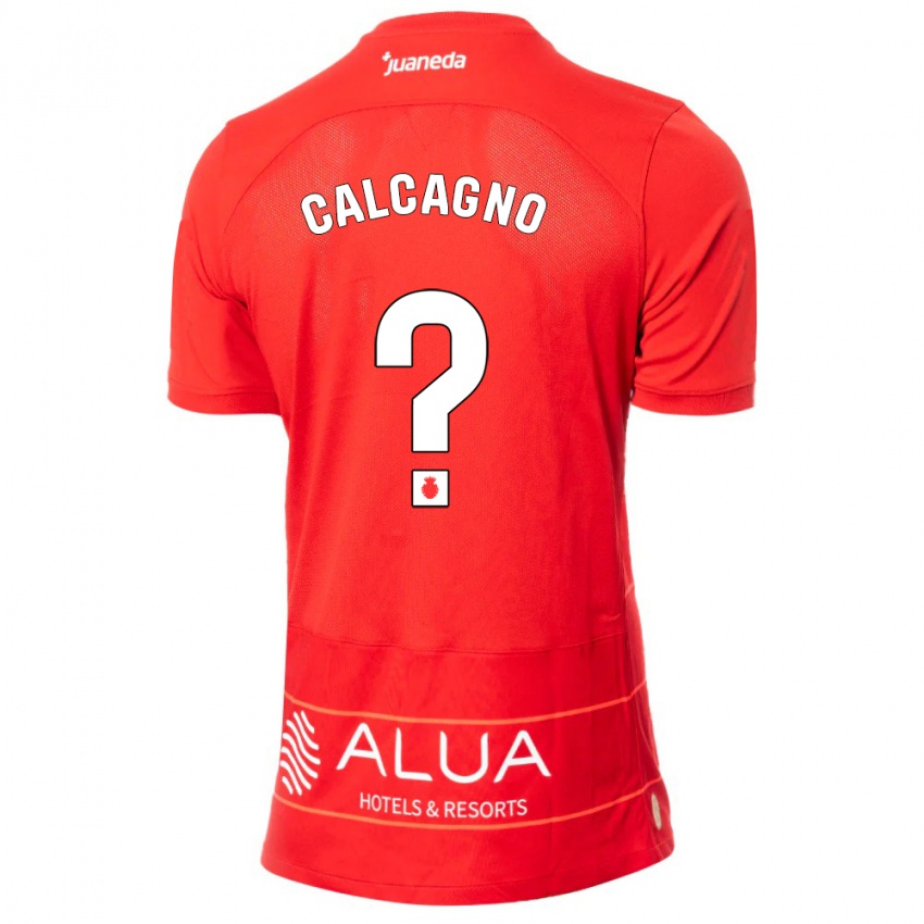 Homem Camisola Bruno Calcagno #0 Vermelho Principal 2023/24 Camisa