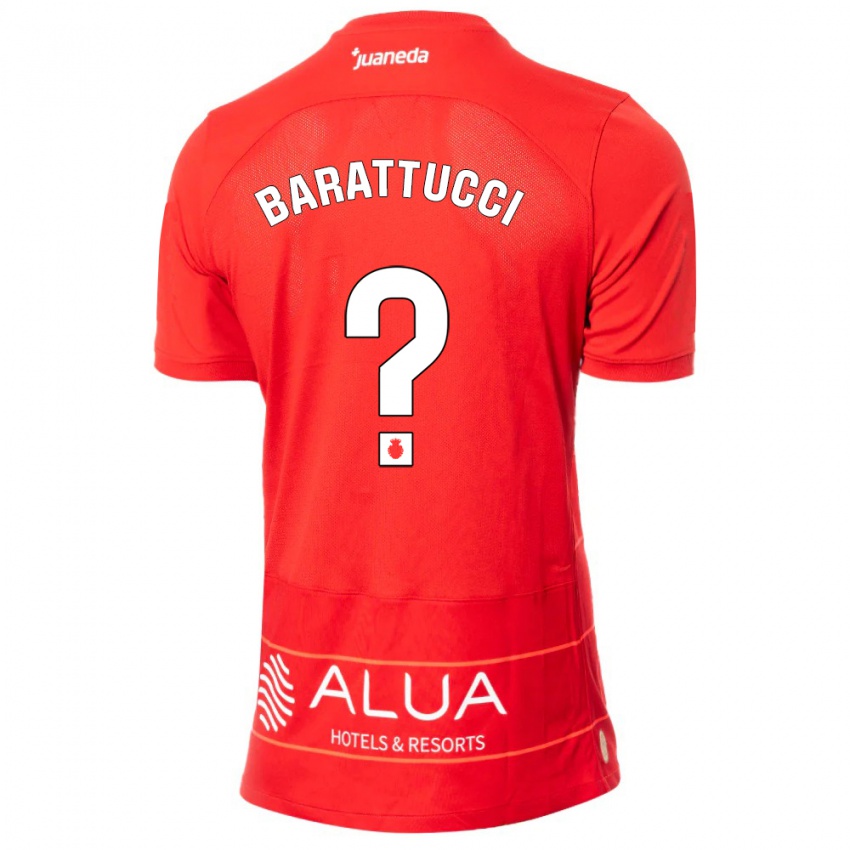 Homem Camisola Nicolás Barattucci #0 Vermelho Principal 2023/24 Camisa