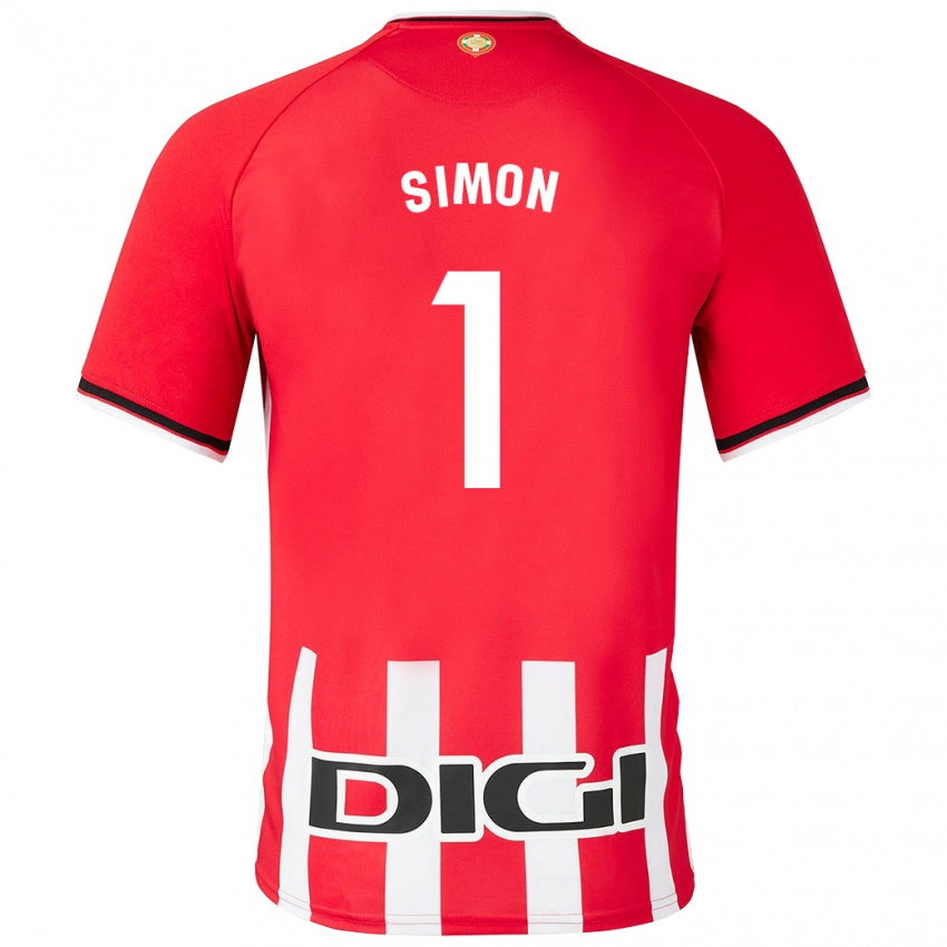 Homem Camisola Unai Simon #1 Vermelho Principal 2023/24 Camisa