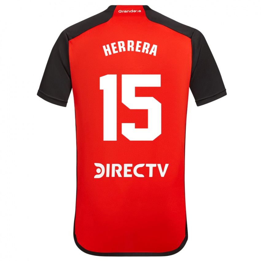 Homem Camisola Andrés Herrera #15 Vermelho Alternativa 2023/24 Camisa
