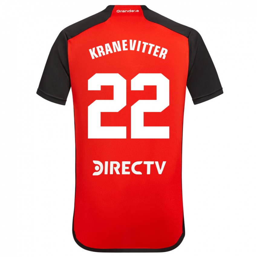 Homem Camisola Matías Kranevitter #22 Vermelho Alternativa 2023/24 Camisa