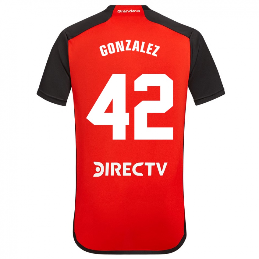 Homem Camisola Alexis González #42 Vermelho Alternativa 2023/24 Camisa