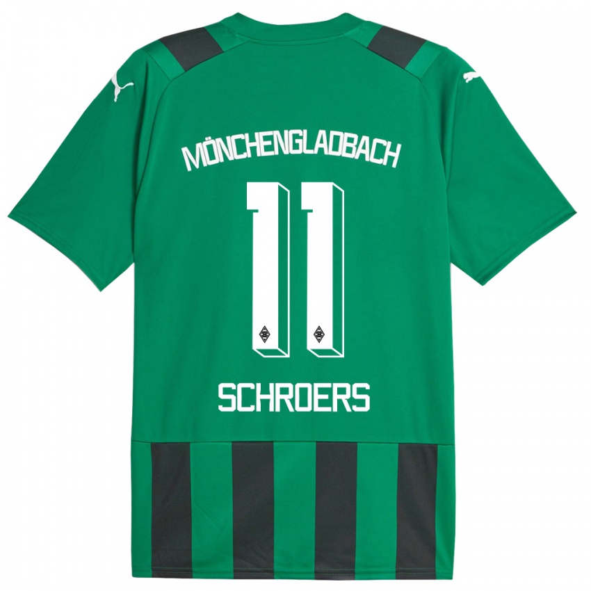 Homem Camisola Mika Schroers #11 Preto Verde Alternativa 2023/24 Camisa