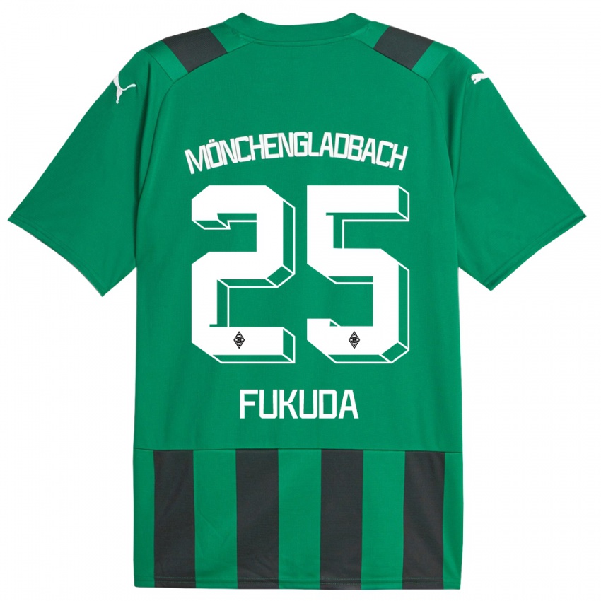 Homem Camisola Shio Fukuda #25 Preto Verde Alternativa 2023/24 Camisa