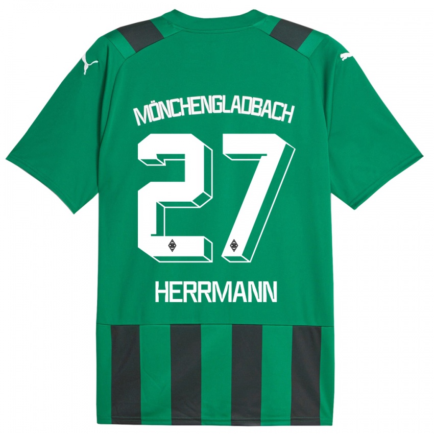 Homem Camisola Michelle Herrmann #27 Preto Verde Alternativa 2023/24 Camisa