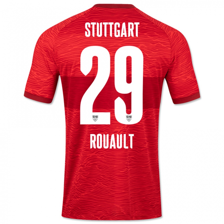 Homem Camisola Anthony Rouault #29 Vermelho Alternativa 2023/24 Camisa