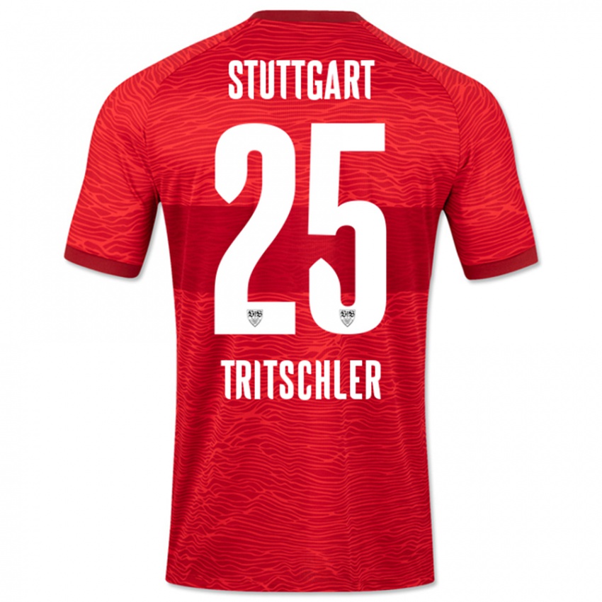 Homem Camisola David Tritschler #25 Vermelho Alternativa 2023/24 Camisa