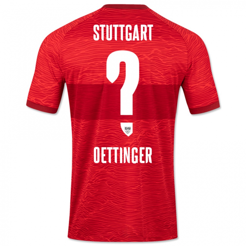 Homem Camisola Jannik Oettinger #0 Vermelho Alternativa 2023/24 Camisa
