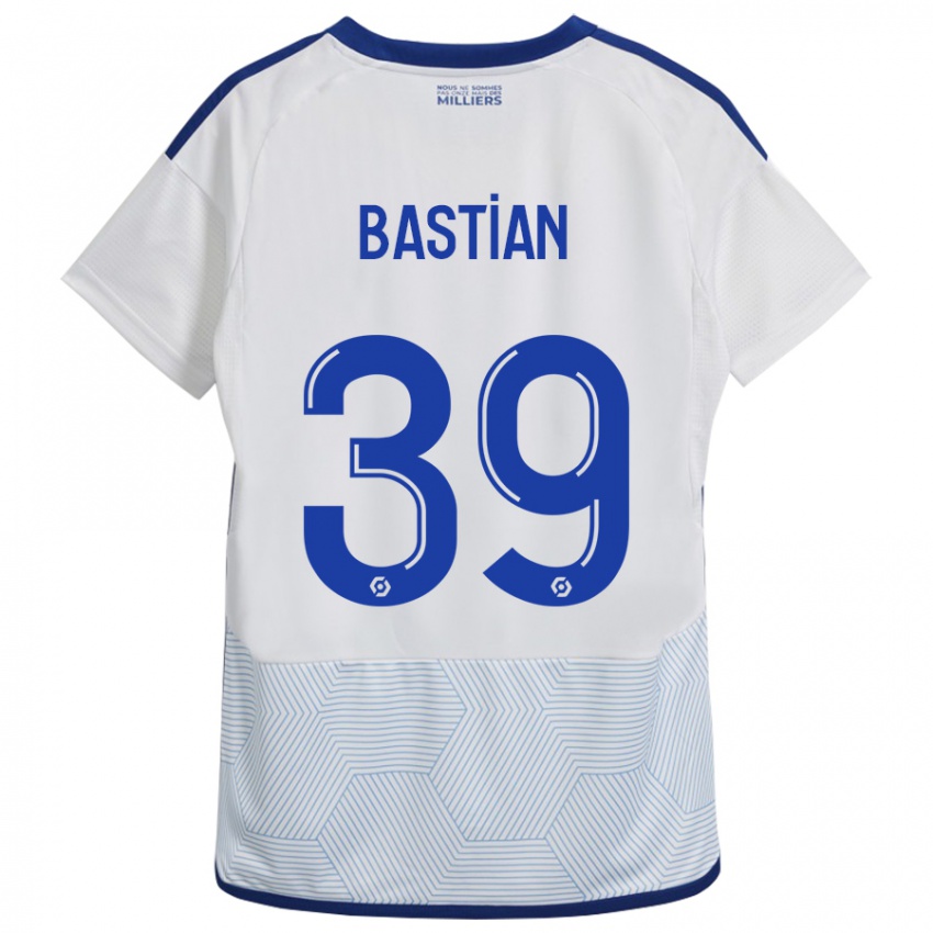 Homem Camisola Maxime Bastian #39 Branco Alternativa 2023/24 Camisa