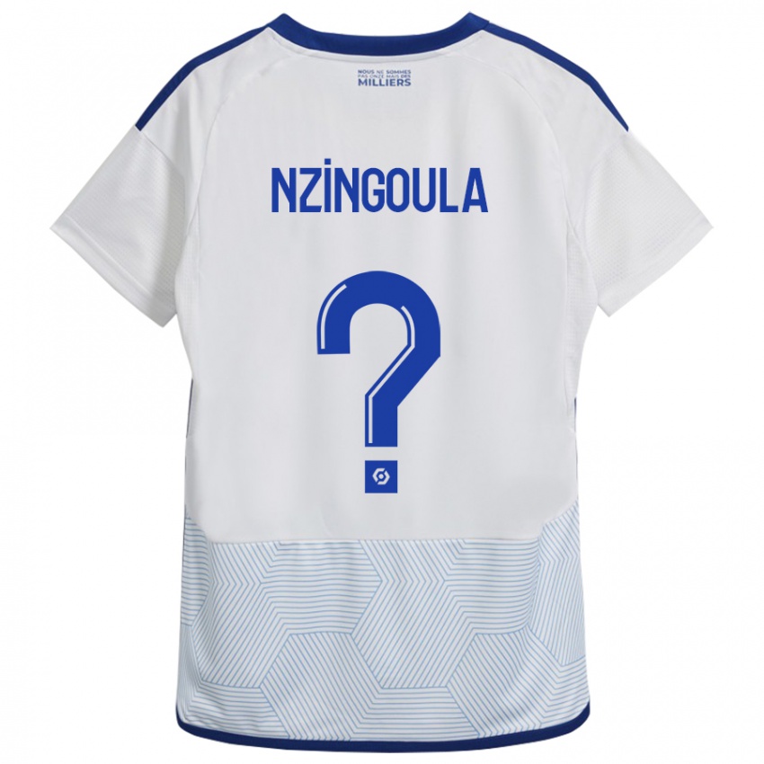 Homem Camisola Rabby Nzingoula #0 Branco Alternativa 2023/24 Camisa