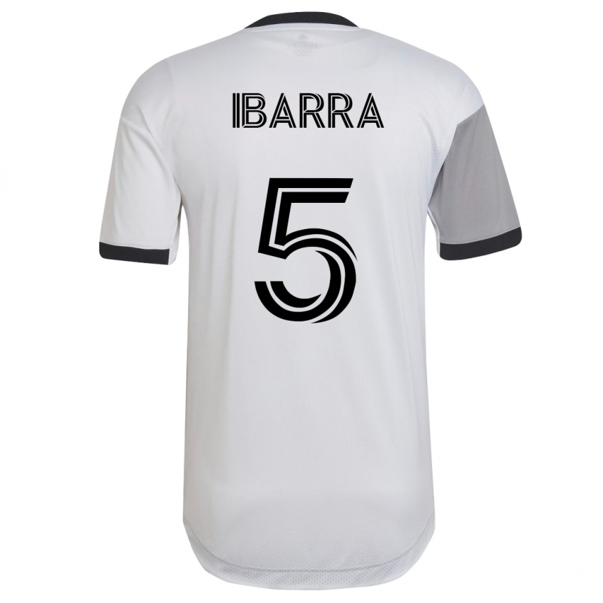 Homem Camisola Franco Ibarra #5 Branco Alternativa 2023/24 Camisa