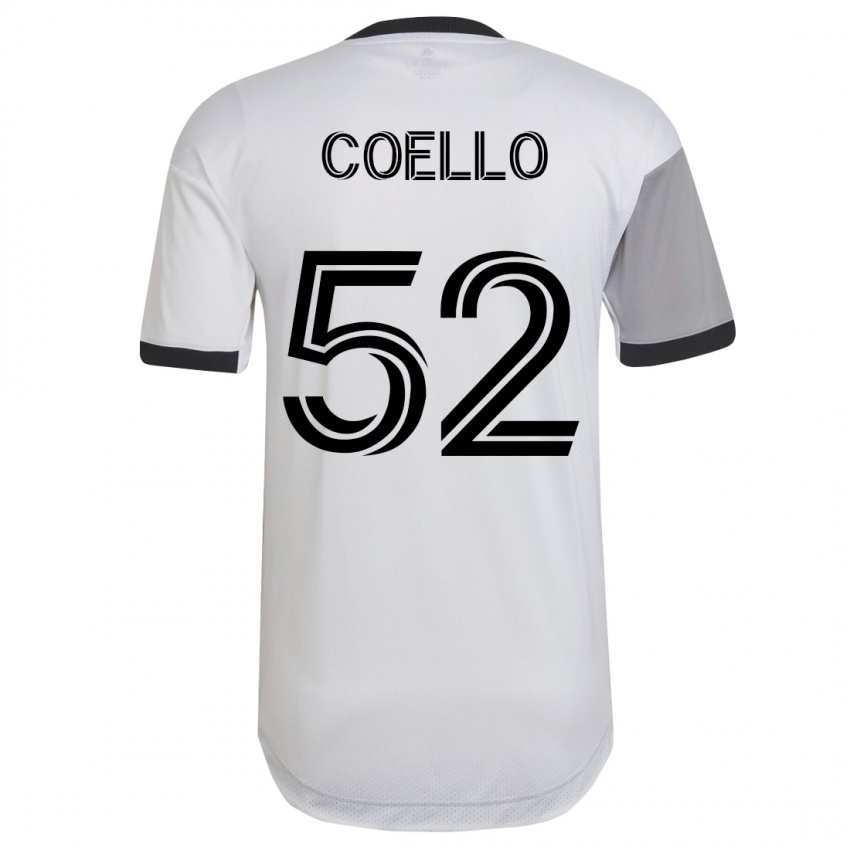 Homem Camisola Alonso Coello #52 Branco Alternativa 2023/24 Camisa