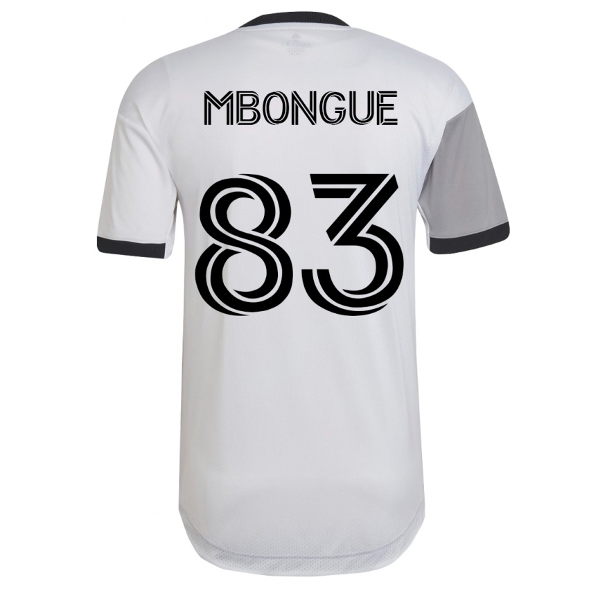 Homem Camisola Hugo Mbongue #83 Branco Alternativa 2023/24 Camisa