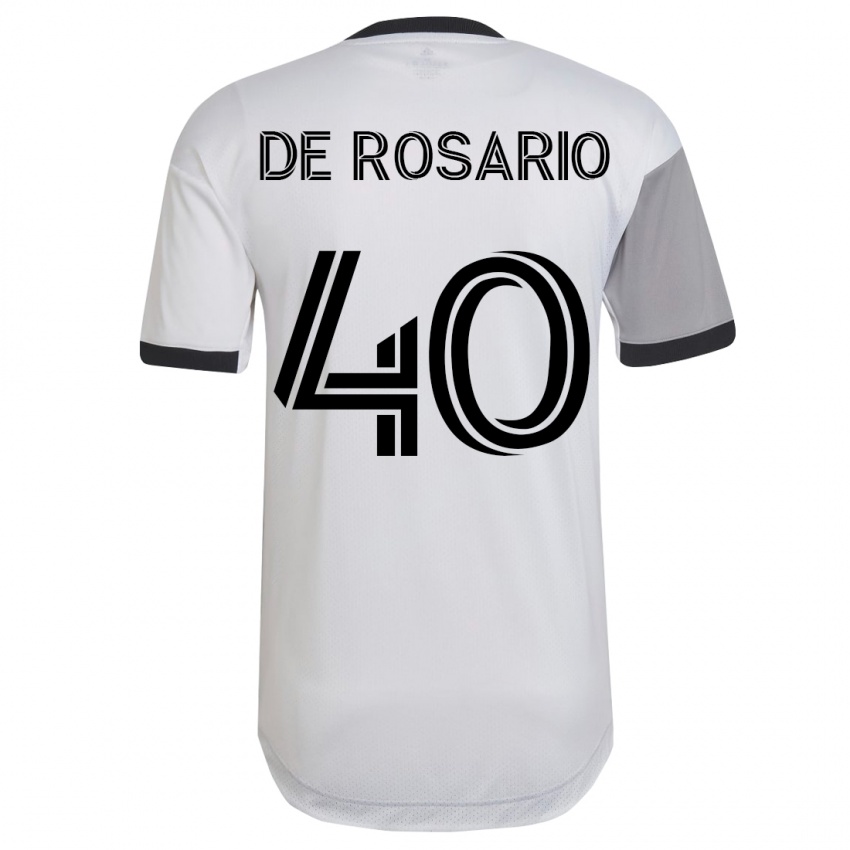 Homem Camisola Adisa De Rosario #40 Branco Alternativa 2023/24 Camisa