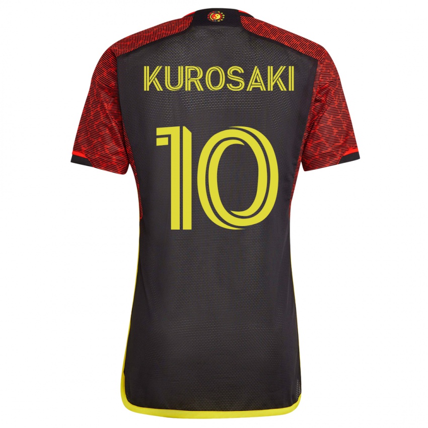 Homem Camisola Yuuka Kurosaki #10 Laranja Alternativa 2023/24 Camisa