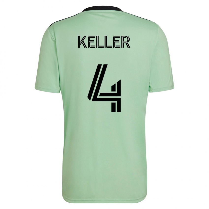 Homem Camisola Kipp Keller #4 Luz Verde Alternativa 2023/24 Camisa