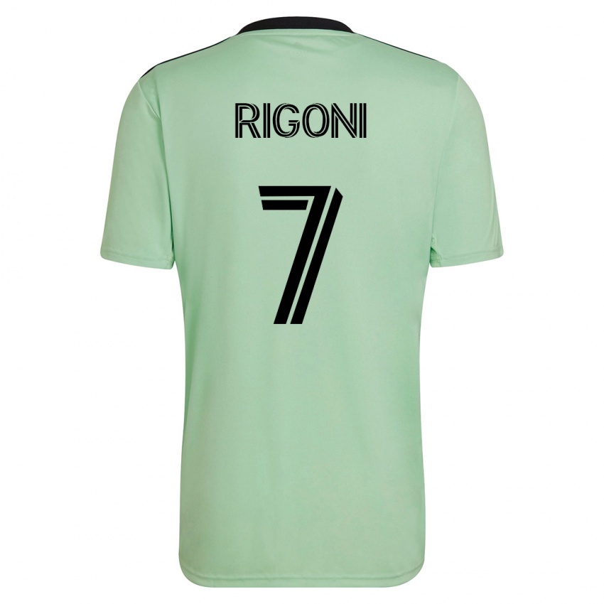 Homem Camisola Emiliano Rigoni #7 Luz Verde Alternativa 2023/24 Camisa