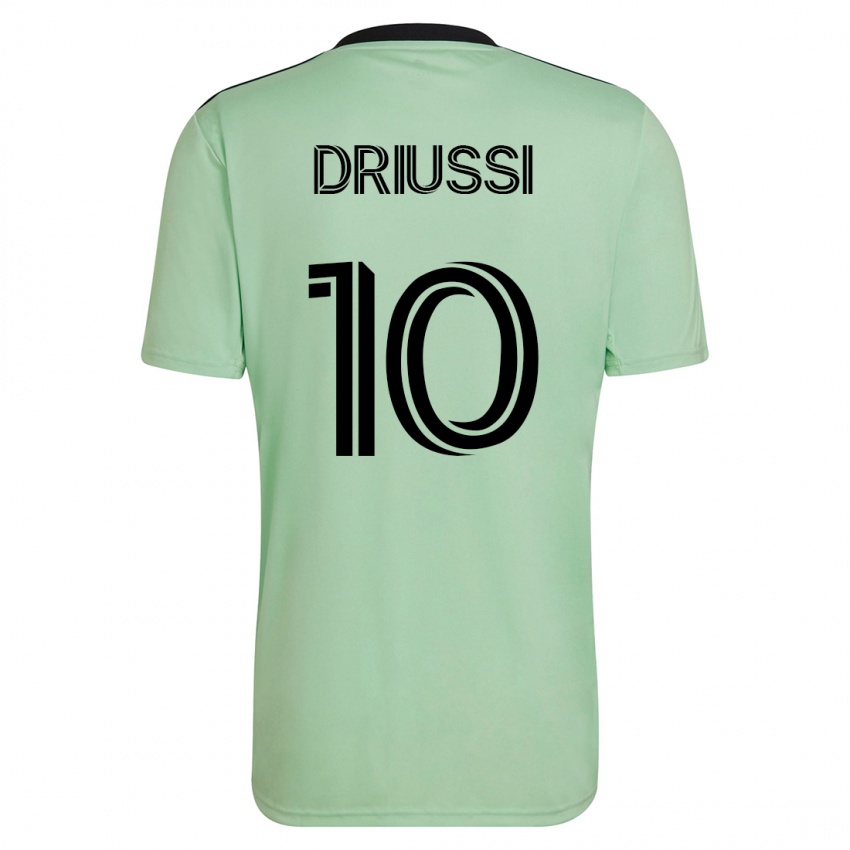 Homem Camisola Sebastián Driussi #10 Luz Verde Alternativa 2023/24 Camisa