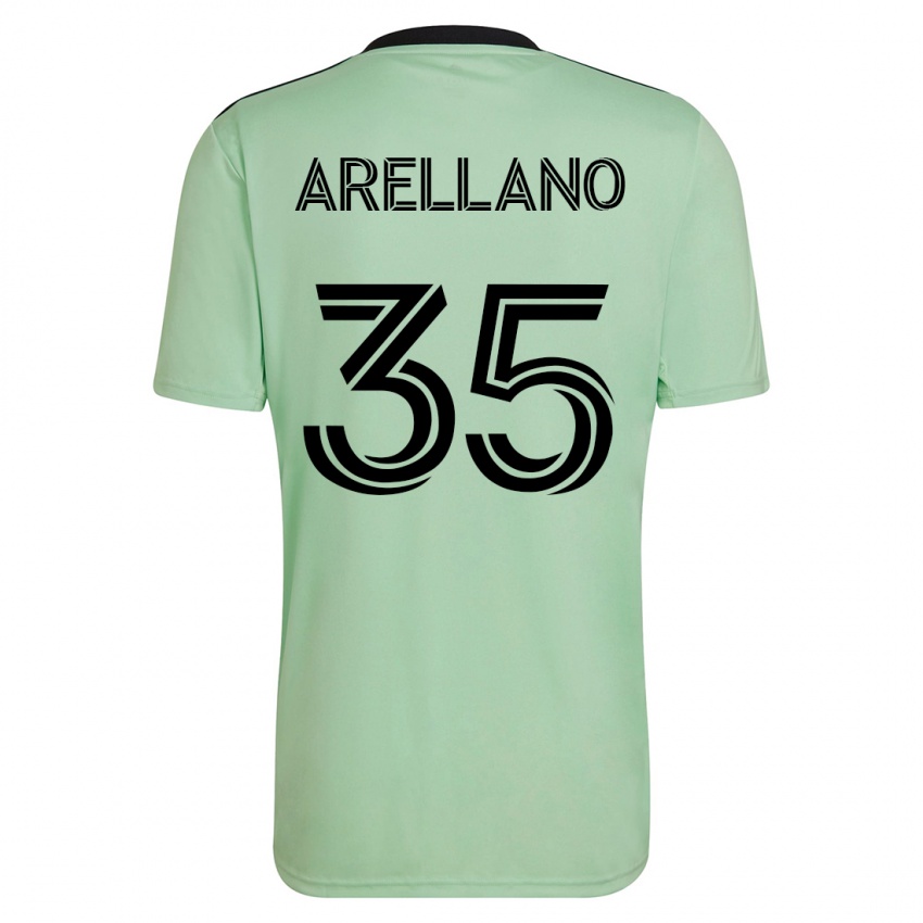Homem Camisola Bryan Arellano #35 Luz Verde Alternativa 2023/24 Camisa