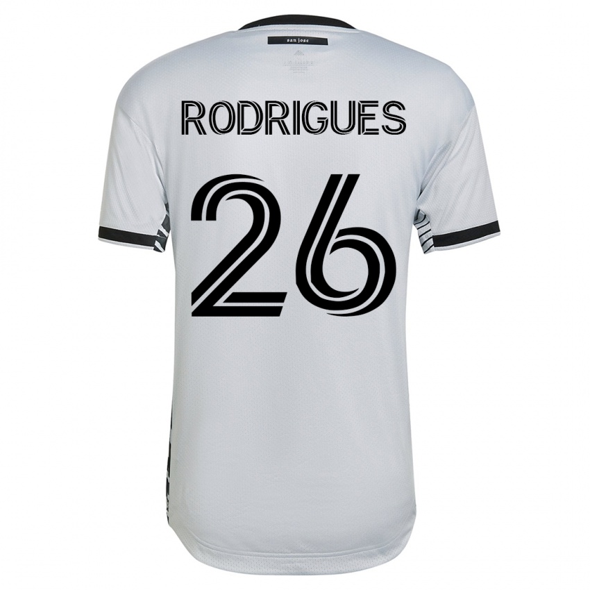 Homem Camisola Rodrigues #26 Branco Alternativa 2023/24 Camisa
