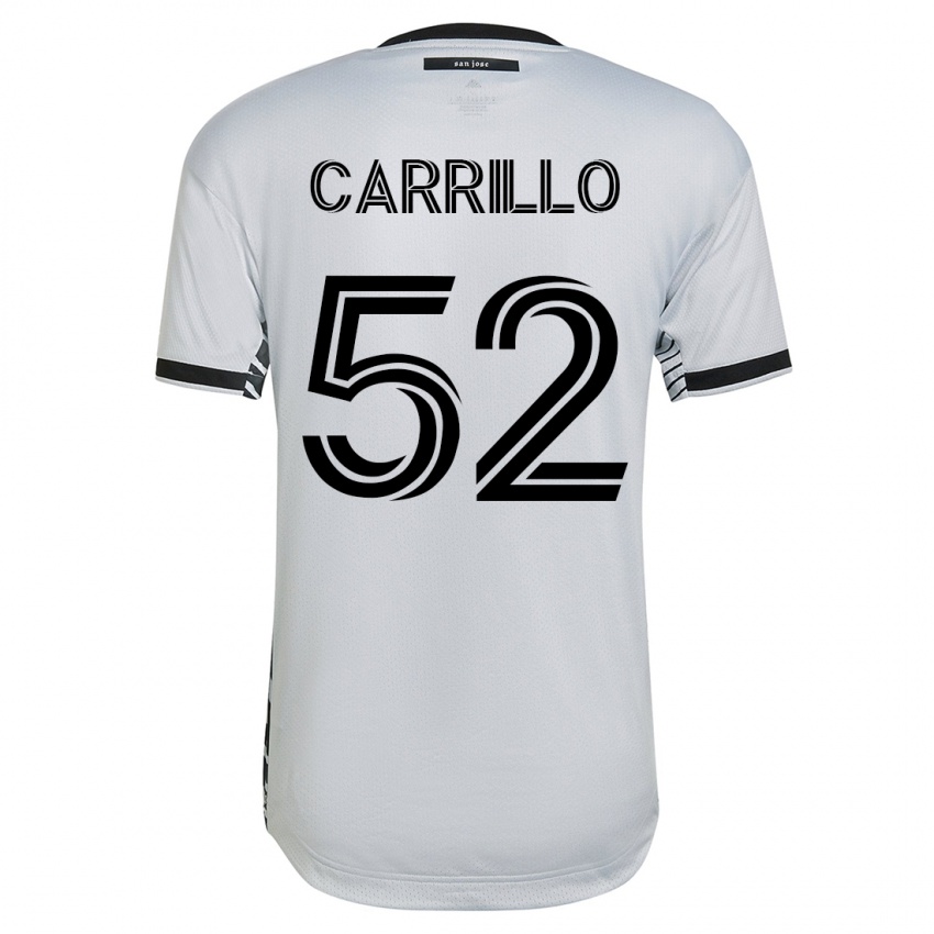 Homem Camisola Israel Carrillo #52 Branco Alternativa 2023/24 Camisa