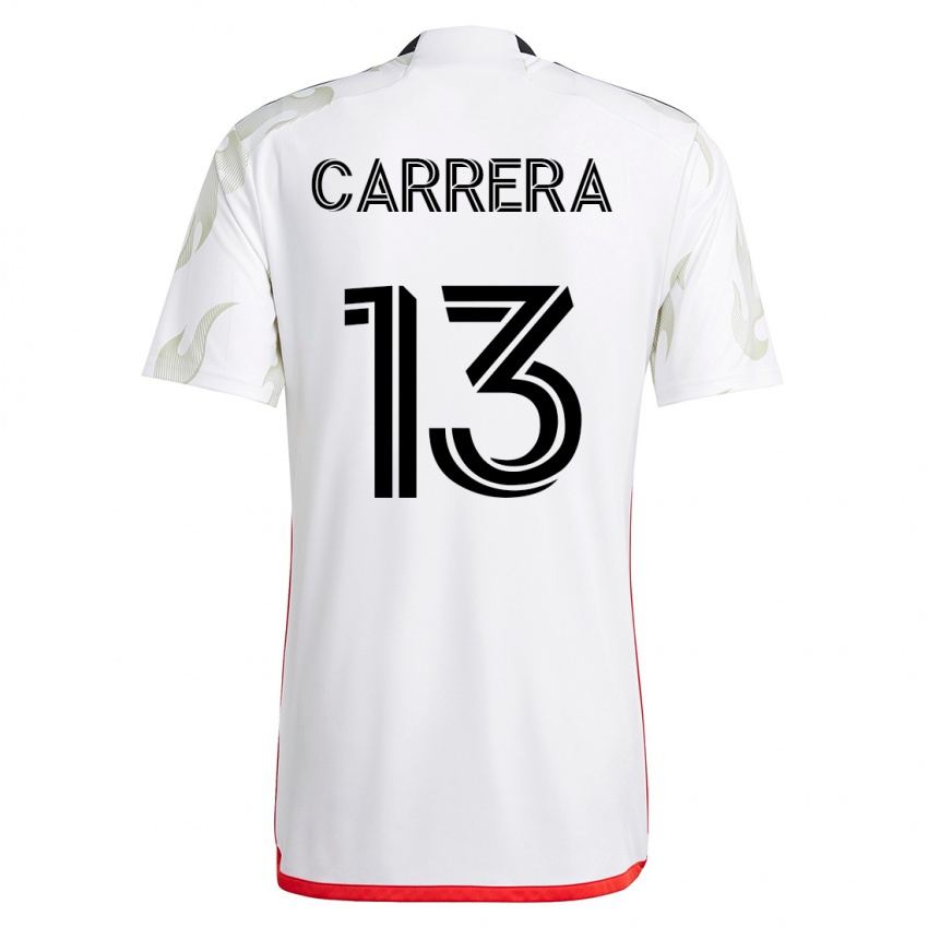 Homem Camisola Antonio Carrera #13 Branco Alternativa 2023/24 Camisa