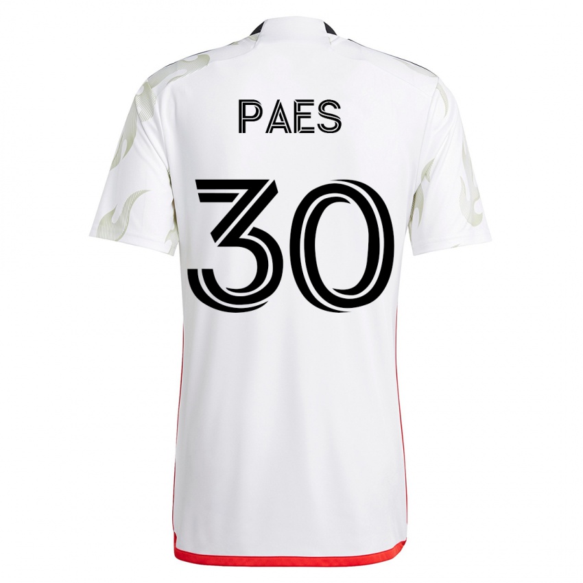 Homem Camisola Maarten Paes #30 Branco Alternativa 2023/24 Camisa