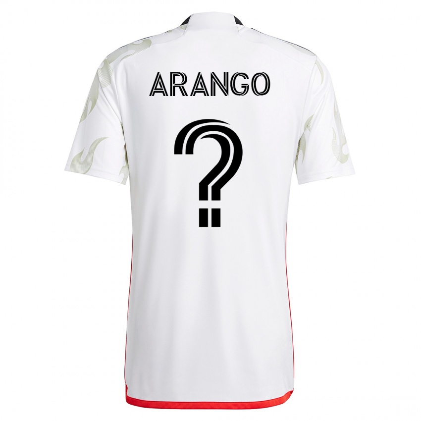 Homem Camisola Nicolas Arango #0 Branco Alternativa 2023/24 Camisa