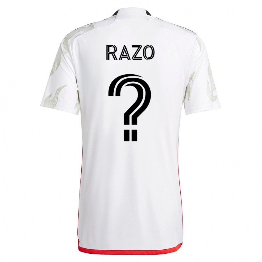 Homem Camisola Edgar Razo #0 Branco Alternativa 2023/24 Camisa