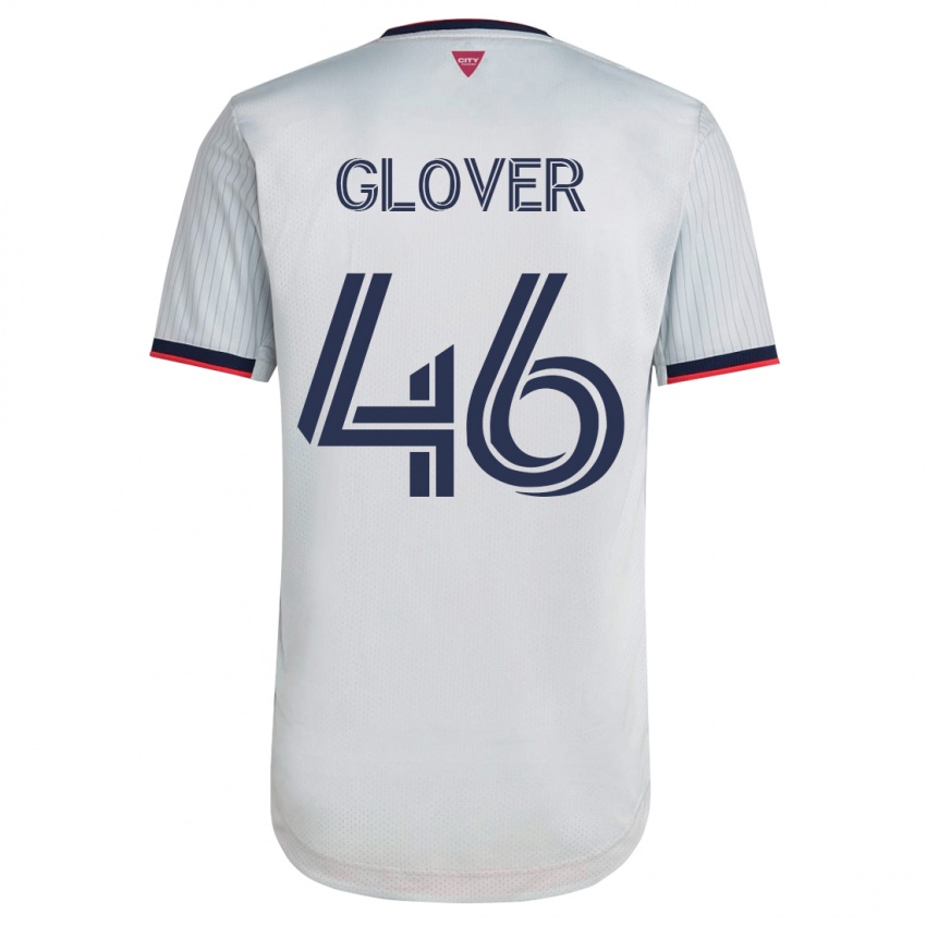 Homem Camisola Caden Glover #46 Branco Alternativa 2023/24 Camisa