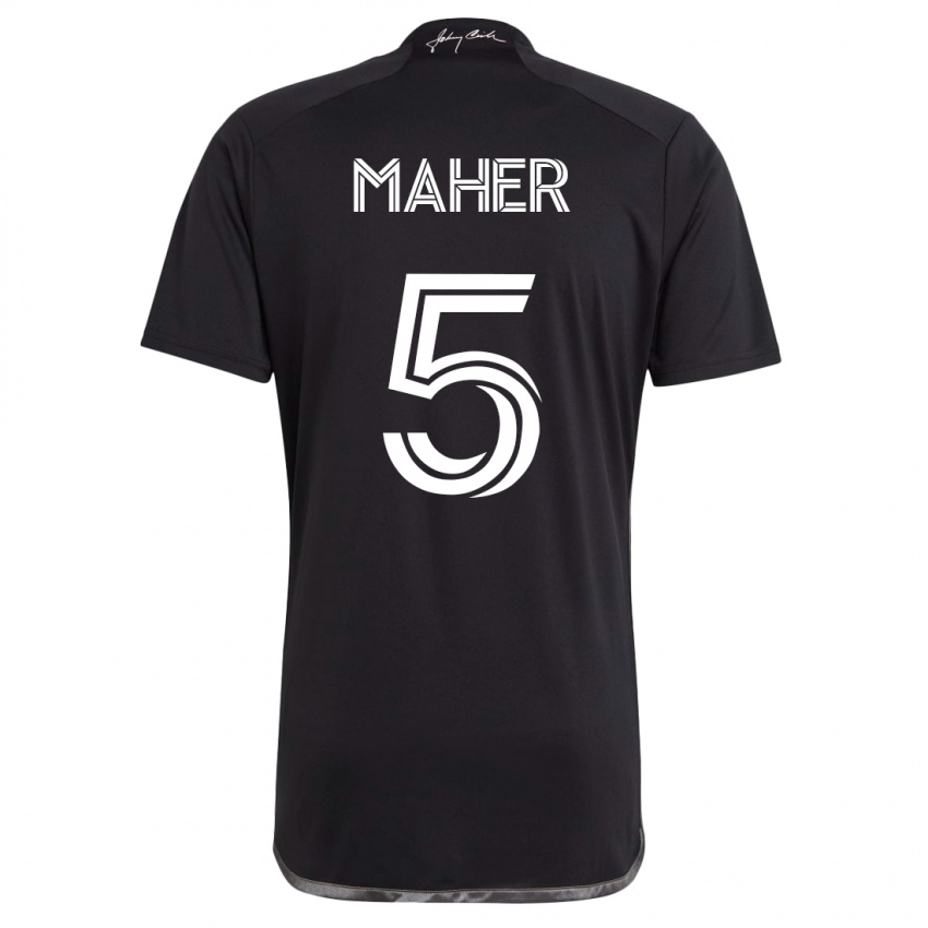 Homem Camisola Jack Maher #5 Preto Alternativa 2023/24 Camisa