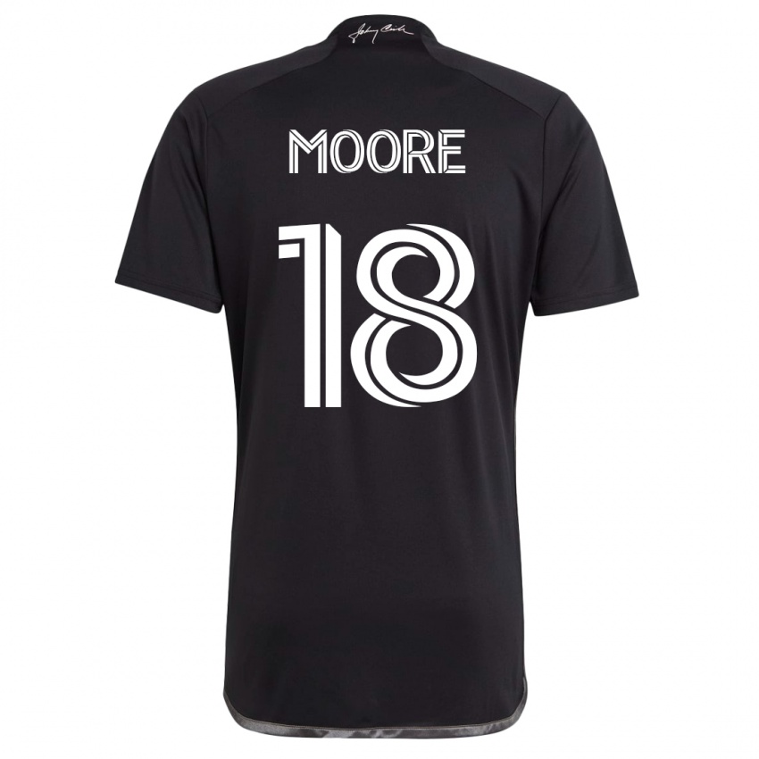 Homem Camisola Shaq Moore #18 Preto Alternativa 2023/24 Camisa