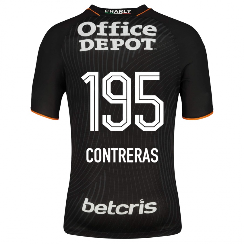 Homem Camisola Ari Contreras #195 Preto Alternativa 2023/24 Camisa