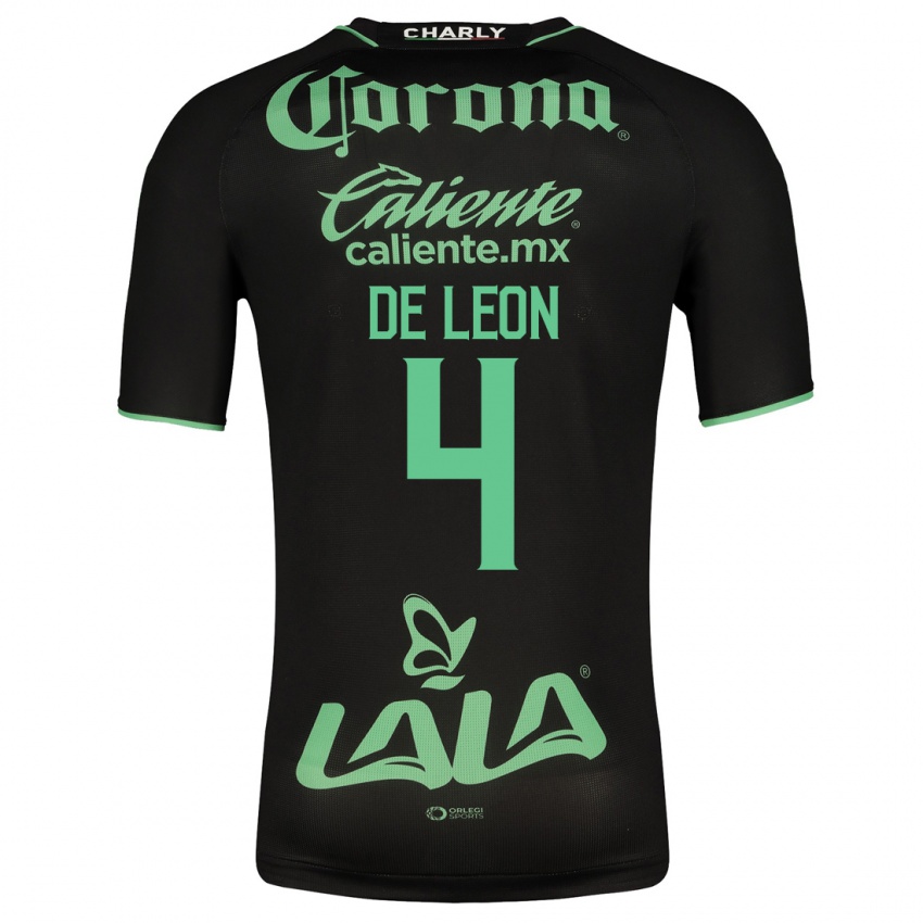 Homem Camisola Lourdes De Leon #4 Preto Alternativa 2023/24 Camisa