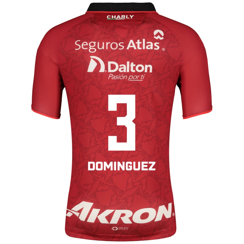 Homem Camisola Idekel Domínguez #3 Vermelho Alternativa 2023/24 Camisa