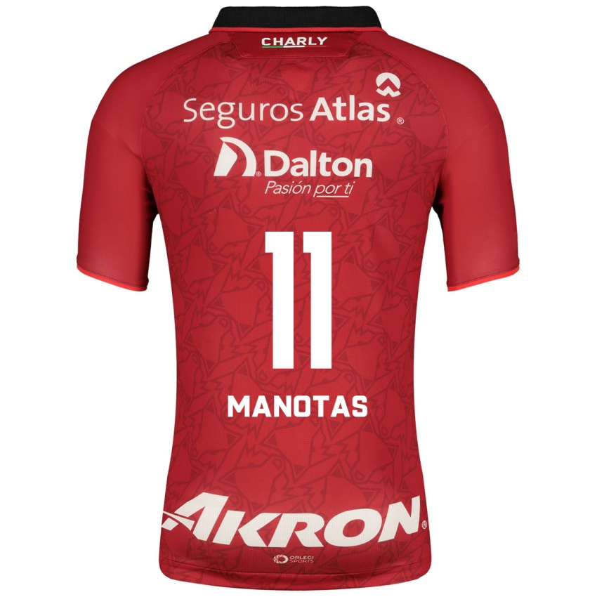 Homem Camisola Mauro Manotas #11 Vermelho Alternativa 2023/24 Camisa