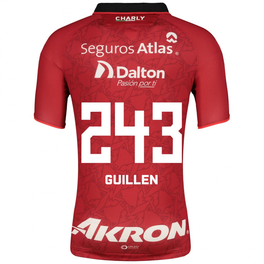 Homem Camisola Jesús Guillén #243 Vermelho Alternativa 2023/24 Camisa