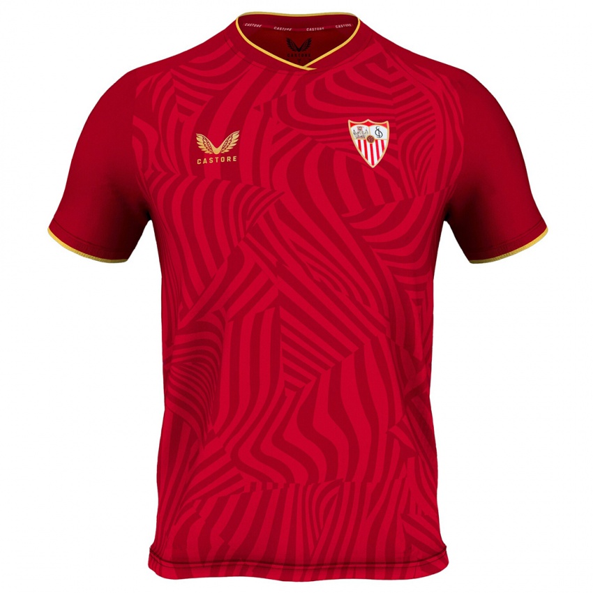 Homem Camisola Juan González #7 Vermelho Alternativa 2023/24 Camisa