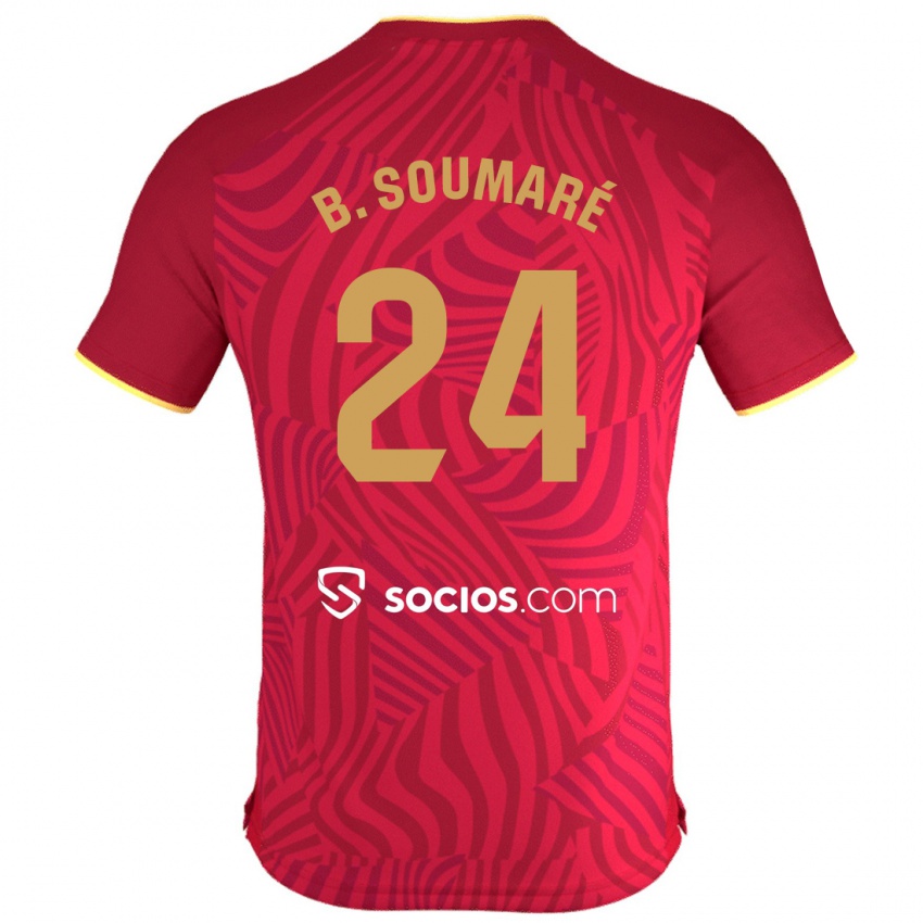 Homem Camisola Boubakary Soumaré #24 Vermelho Alternativa 2023/24 Camisa