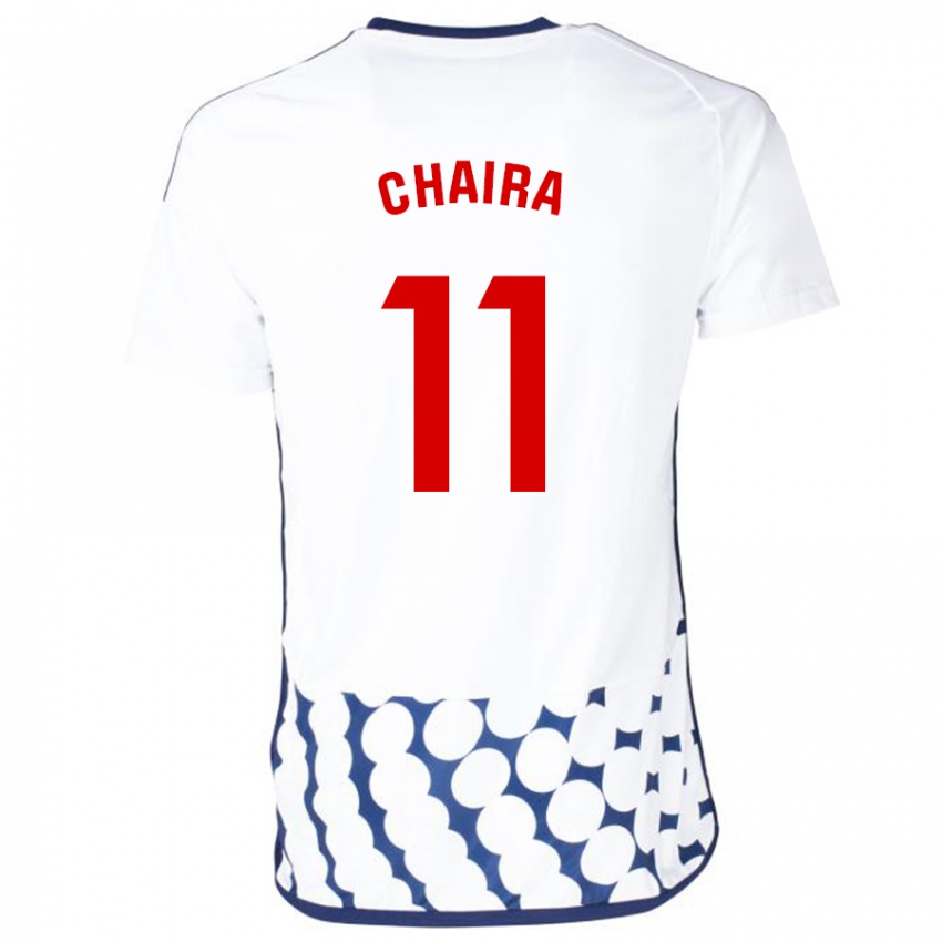 Homem Camisola Ilyas Chaira #11 Branco Alternativa 2023/24 Camisa