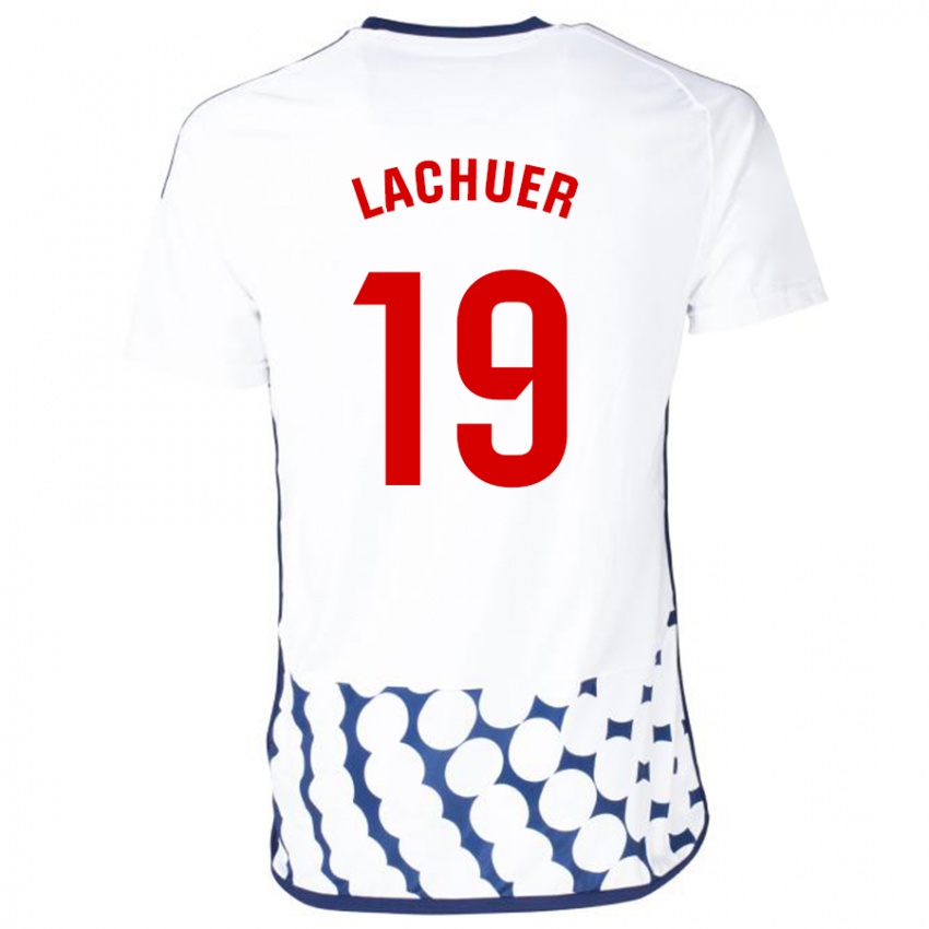 Homem Camisola Mathis Lachuer #19 Branco Alternativa 2023/24 Camisa