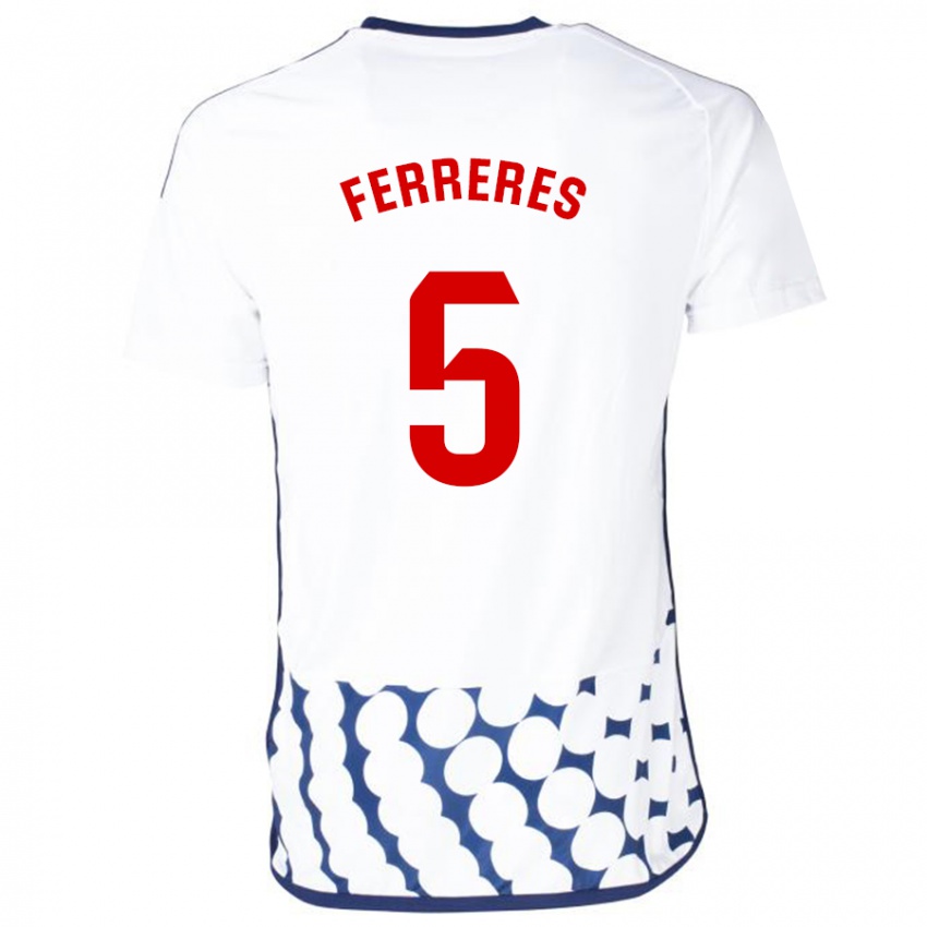 Homem Camisola Manolo Ferreres #5 Branco Alternativa 2023/24 Camisa