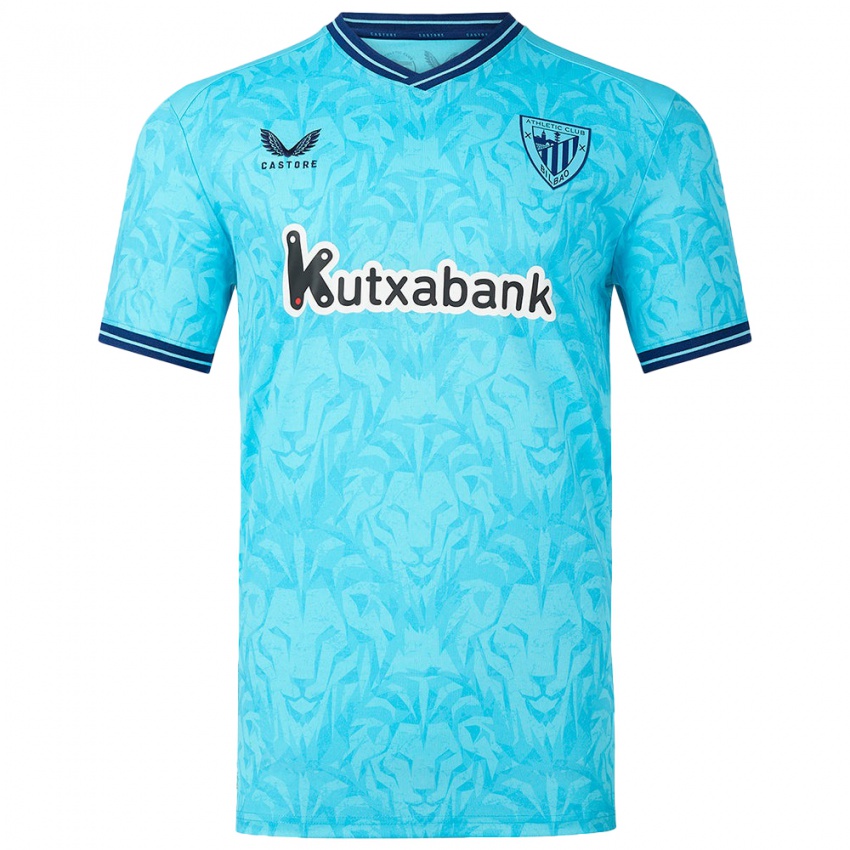 Homem Camisola Oier Ariznabarreta #1 Céu Azul Alternativa 2023/24 Camisa