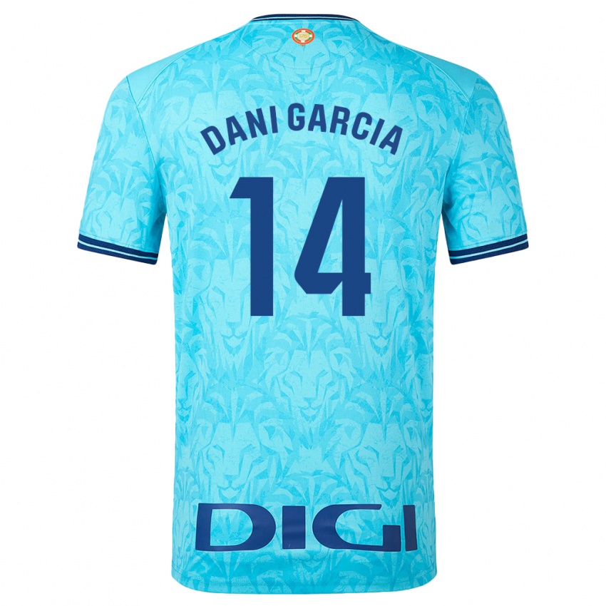 Homem Camisola Dani Garcia #14 Céu Azul Alternativa 2023/24 Camisa